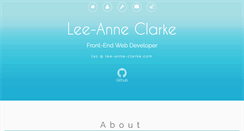 Desktop Screenshot of lee-anne-clarke.com